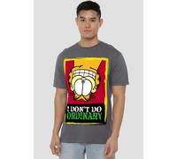 Garfield I Dont Do Ordinary T-Shirt, Charcoal in Grey | Size: 3XL Garfield Grey 3XL