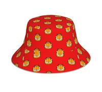 (Garfield - I Hate Mondays Garfield)_5140) Bucket Hat Reversible Reflective for Men Women - UV50+ Sun Protection Double-Sided Fishing Hat with 360 Safety Strips Summer Outdoor