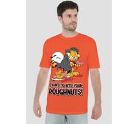 Garfield I Vant Doughnuts T-Shirt, Orange | Size: 4XL Garfield Orange 4XL