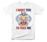 Garfield I Want You Unisex T Shirt, White, XX-Large