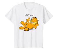 Garfield Kids Chill Out Funny Lazy Cat Pose Retro Lasagne T-Shirt