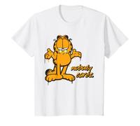 Garfield Kids Frowning Cat Lasagne Lover Who Kitty Cares T-Shirt