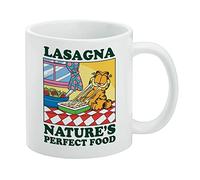 Garfield Lasagna The Perfect Food Ceramic Coffee Mug, Novelty Gift Mugs for Coffee, Tea and Hot Drinks, 11oz, White