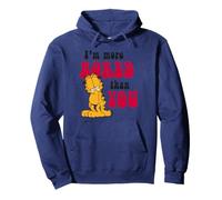 Garfield Lazy Bored Cat Bad Day Comedy Meme Cartoon Classic Pullover Hoodie