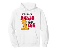 Garfield Lazy Bored Cat Bad Day Comedy Meme Classic Cartoon Pullover Hoodie