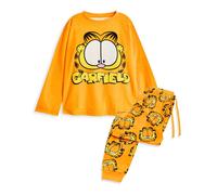 Garfield Long Sleeve Long Leg Pyjama Set (Kids Orange) in Orange | Size: 5-6 Years Garfield Orange 5-6 Years