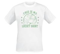 Garfield Lucky Shirt T-Shirt white XXL
