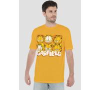 Garfield Many Faces T-Shirt, Gold | Size: 3XL Garfield Gold 3XL