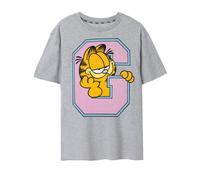 Garfield Men's Adult Short Sleeved T-Shirt (Grey Marl) in Grey | Size: Medium Garfield Grey M