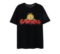 Garfield Mens Black Graffiti Short Sleeved T-Shirt - X-Large