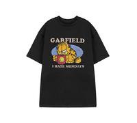 Garfield Mens Black I Hate Mondays Short Sleeved T-Shirt - Small