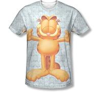 Garfield - Mens Free Hugs T-Shirt, Large, Sublimate White
