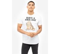 Garfield Men's Nice Day T-Shirt in White | Size: 2XL Garfield White 2XL