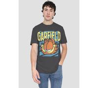 Garfield Men's Rad T-Shirt-Charcoal in Charcoal | Size: Large Garfield Charcoal L