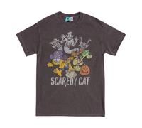 Garfield Men's Scaredy Cat T-Shirt in Dark Grey | Size: Large Garfield Dark Grey L