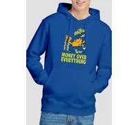 Garfield Money Is Everything Hoodie, Royal | Size: XL Garfield Royal XL