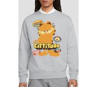 Garfield Movie Cattitude Unisex Crew Sweatshirt, Athletic Heather Paramount Home Entertainment Light Grey XXL