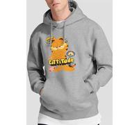 Garfield Movie Cattitude Unisex Hoodie, Athletic Heather Paramount Home Entertainment Light Grey M