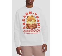Garfield Movie Lasagnyeah Sweatshirt, White Garfield White XXL