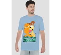 Garfield Movie Odie And Garfield T Shirt, Light Blue Garfield Light Blue S