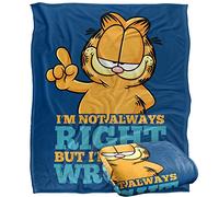 Garfield Never Ever Wrong Silky Touch Super Soft Throw Blanket 152 X 127 cm