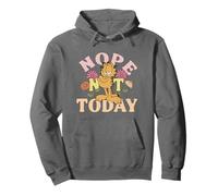 Garfield Nope Not Today Floral Pullover Hoodie