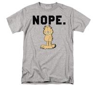 Garfield Nope Unisex T Shirt, Athletic Heather, 4XL