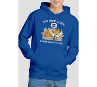 Garfield Not Lazy Hoodie, Royal | Size: Small Garfield Royal S