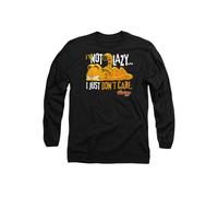 Garfield Not Lazy Long Sleeve T-Shirt, Black Garfield Black S
