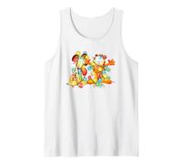 Garfield Odie Bright Colors Christmas Light Tank Top