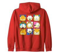 Garfield Odie Comic Collage Retro Dog Vibes Gifts Artwork Zip Hoodie