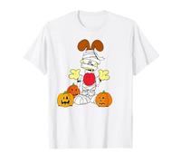 Garfield Odie Halloween Mummy Ghouls Pumpkins Zombie Retro T-Shirt