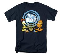 Garfield Odie Shine Bright for Hanukkah Unisex T Shirt, Navy, M