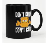 Garfield Officially Licensed Don't Know Don't Care Coffee Mug (Black)