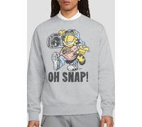 Garfield Oh Snap Sweatshirt, Athletic Heather in Grey | Size: XL Garfield Grey XL