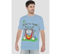 Garfield Plant A Tree T Shirt, Light Blue Garfield Blue XXL