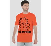 Garfield Pull My Finger T-Shirt, Orange | Size: XL Garfield Orange XL
