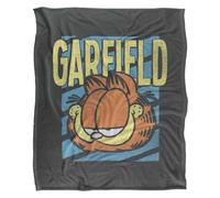 Garfield Rad Silky Supersoft Blanket Grey/yellow (One Size)