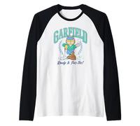 Garfield Ready to Par-Tee! Collegiate Golf Club Portrait Raglan Baseball Tee
