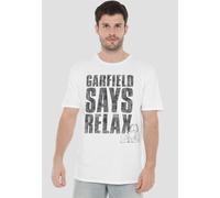 Garfield Relax T-Shirt, White | Size: 2XL Garfield White 2XL