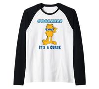 Garfield Retro Comic Standing Pose Cool Cat Humor Artwork Raglan Baseball Tee