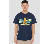 Garfield Rise Not Shine T-Shirt, Navy | Size: Small Garfield Navy S