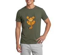 Garfield Scratch Men's T-Shirt Military Green