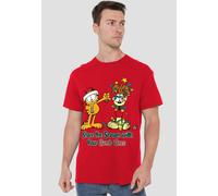 Garfield Share The Season T-Shirt, Red | Size: Medium Garfield Red M