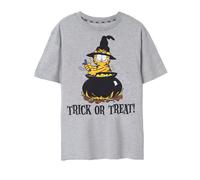 Garfield Short Sleeved T-Shirt | Unisex Grey Marl | Official Merch | Size: Medium Garfield Grey M
