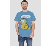Garfield Smiling Cat T-Shirt, Carolina Blue | Size: 2XL Garfield Blue 2XL