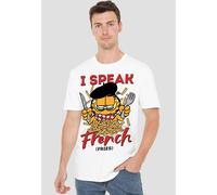 Garfield Speaking Love T Shirt, White Garfield White XL
