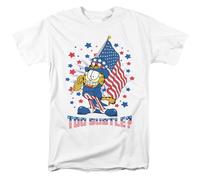 Garfield Subtle Unisex T Shirt, White, 4XL