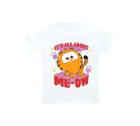 Garfield T Shirt | Funny Cat Tshirt | Novelty Girls T Shirt | Girls’ T-Shirts | White 12-13 Years
