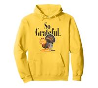 Garfield Thanksgiving So Grateful Turkey Garfield Retro Pullover Hoodie